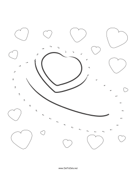 Heart Ring Dot To Dot Puzzle