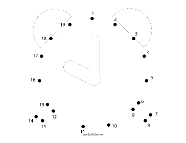 Alarm Clock Dot To Dot Puzzle