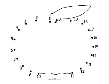 Apple Dot To Dot Puzzle