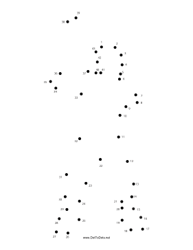 Baseball 2 Dot To Dot Puzzle