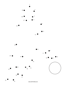 Basketball 2 Dot To Dot Puzzle