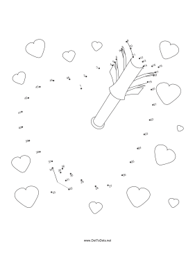 Broken Heart Dot To Dot Puzzle