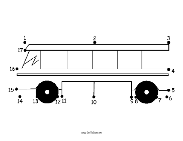 Bus Dot To Dot Puzzle