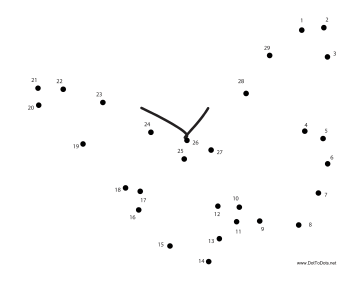 Butterfly Dot To Dot Puzzle