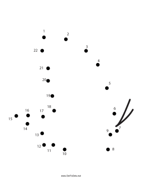 Butterfly 3 Dot To Dot Puzzle