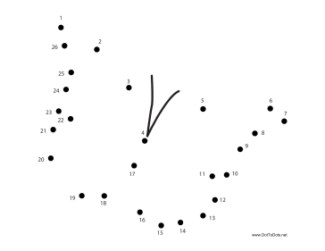 Butterfly 5 Dot To Dot Puzzle