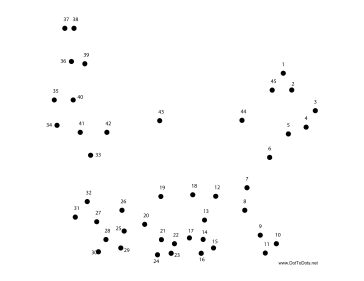 Cat 1 Dot To Dot Puzzle