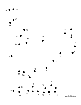 Cat 7 Dot To Dot Puzzle