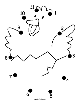 Chick Hatching Egg Dot To Dot Puzzle