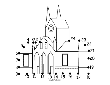 Church Dot To Dot Puzzle