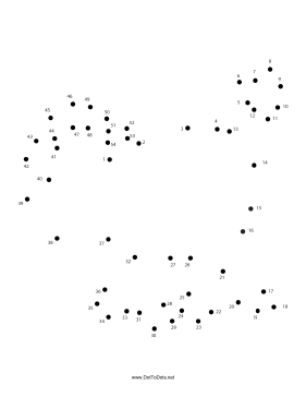 Cow 2 Dot To Dot Puzzle