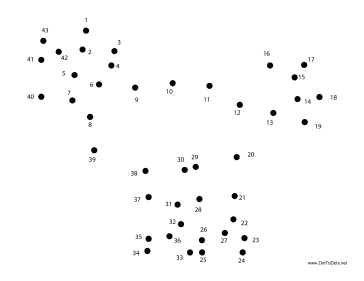 Dinosaur 3 Dot To Dot Puzzle