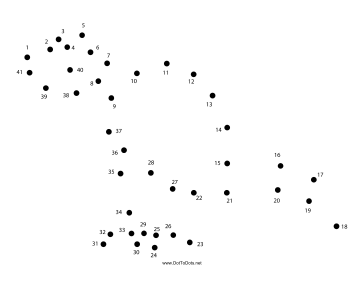 Dinosaur 4 Dot To Dot Puzzle