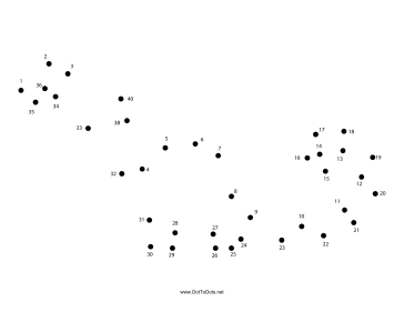 Dinosaur 5 Dot To Dot Puzzle