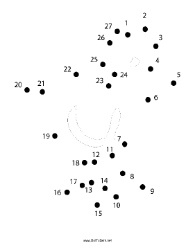 Ducky Dot To Dot Puzzle