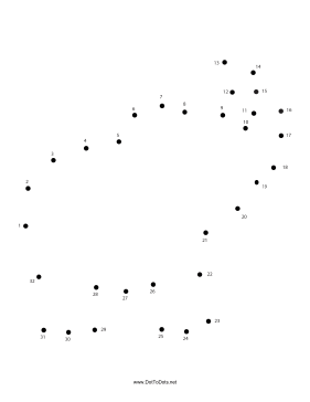 Elephant 3 Dot To Dot Puzzle