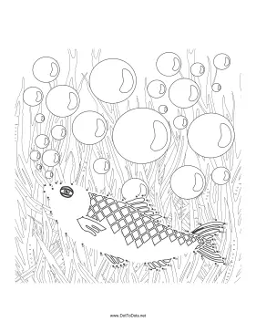 Fish 2 Dot To Dot Puzzle