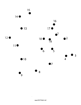 Printable Flying Dinosaur Dot To Dot Puzzle