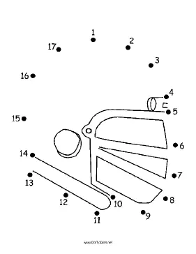 Football Helmet Dot To Dot Puzzle