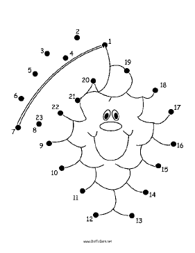 Grapes Dot To Dot Puzzle