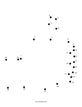 Hand 6 Dot To Dot Puzzle