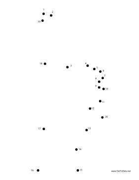 Hand 7 Dot To Dot Puzzle