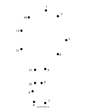 Hot Air Balloon Dot To Dot Puzzle