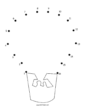 Hot Air Balloon With Basket Dot To Dot Puzzle