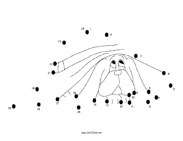 Hound Dog Dot To Dot Puzzle