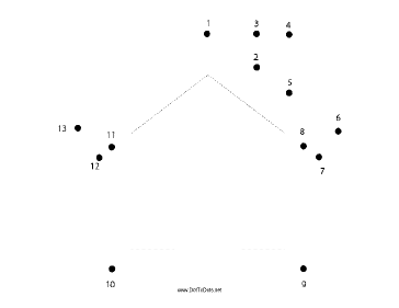 House Dot To Dot Puzzle