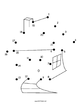 House With Path Dot To Dot Puzzle