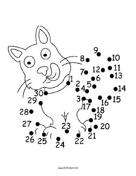 Hungry Cat Dot To Dot Puzzle