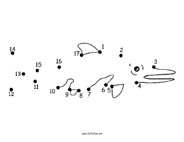 Ichthyosaurus Dot To Dot Puzzle