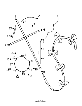 Kite Dot To Dot Puzzle