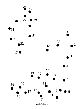 Majestic Deer Dot To Dot Puzzle