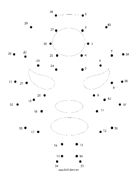 Mask Dot To Dot Puzzle