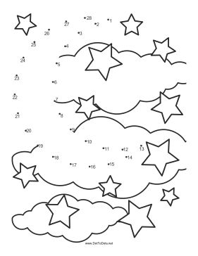 Moon 2 Dot To Dot Puzzle