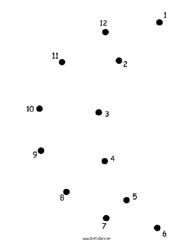 Moon Dot To Dot Puzzle