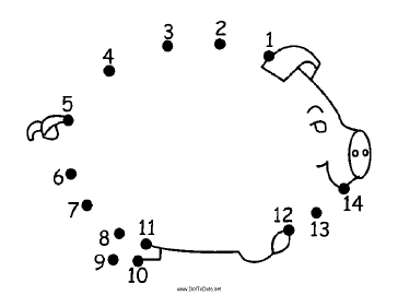 Pig Dot To Dot Puzzle