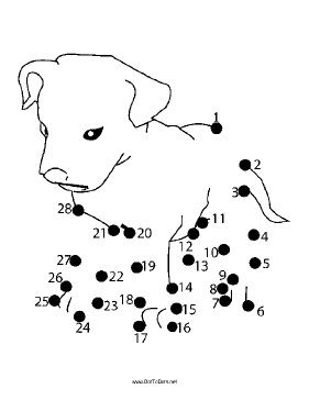 Puppy Dot To Dot Puzzle