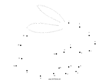 Rabbit Dot To Dot Puzzle