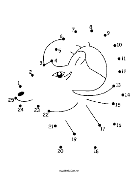 Ram Head Dot To Dot Puzzle