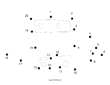 Robot Dot To Dot Puzzle