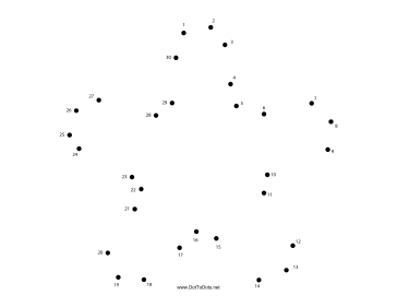 Sea Star Dot To Dot Puzzle