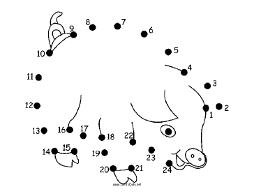 Smiling Pig Dot To Dot Puzzle