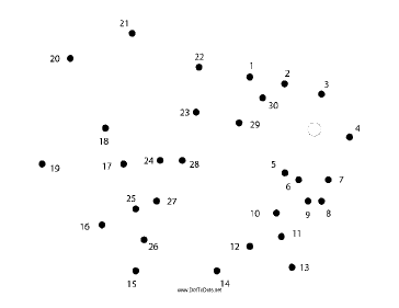 Squirrel Dot To Dot Puzzle