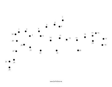 Swimming Dot To Dot Puzzle