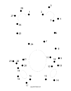 Ted E Bear Dot To Dot Puzzle