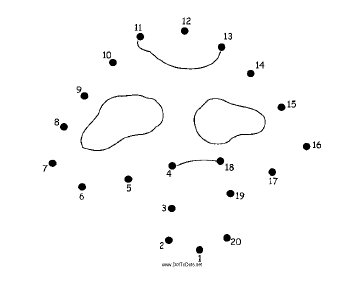 Toadstool Dot To Dot Puzzle