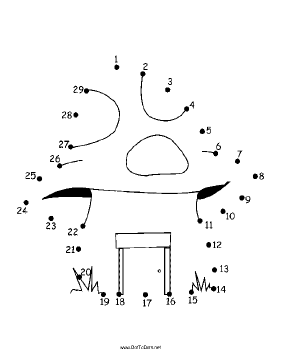 Toadstool House Dot To Dot Puzzle